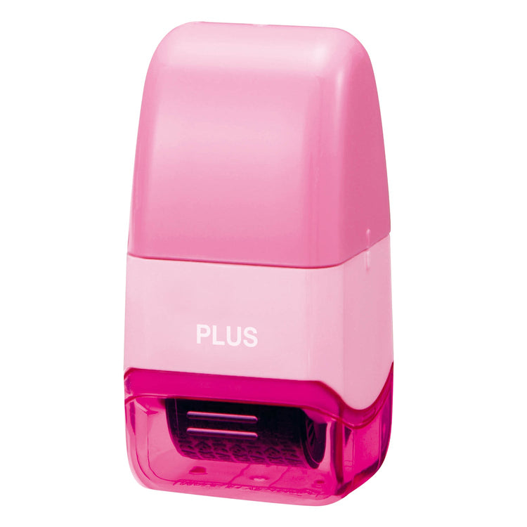 Pink plus sharpener on a white background
