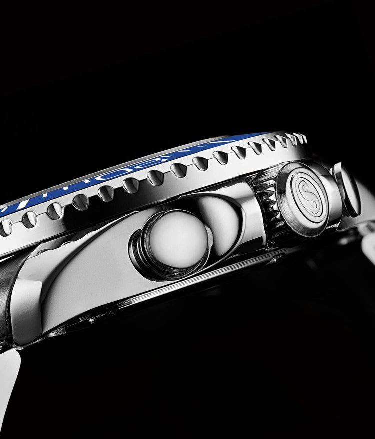 Brigadier Quartz Chronograph 42mm Diver With Stainless Steel Deployant Buckle