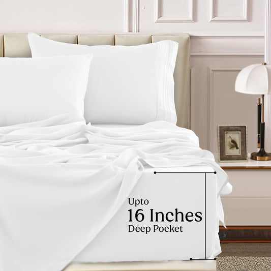 1800 Series Premium Sheets Set - White