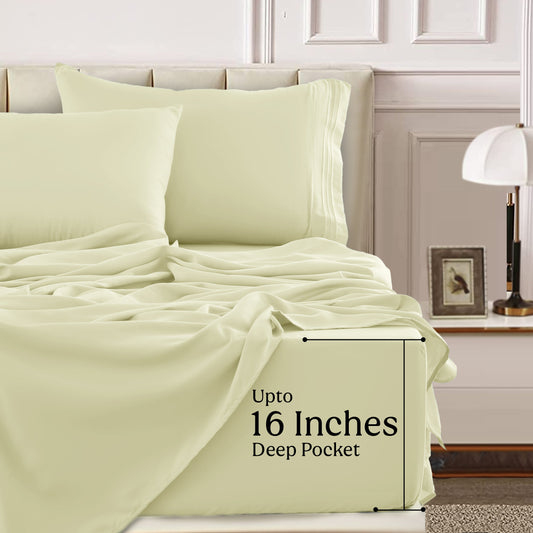1800 Series Premium Sheets Set - Vanilla