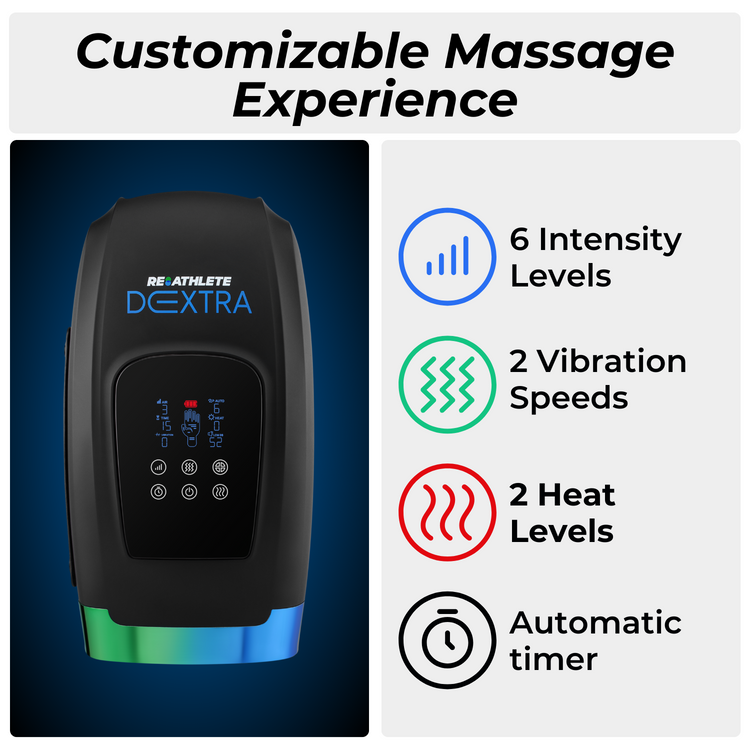 Cordless Electric Hand Massager with Compression & Heat