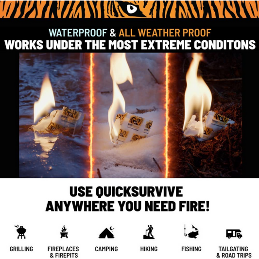 Super-Easy to use Fire Starters - 100% Waterproof