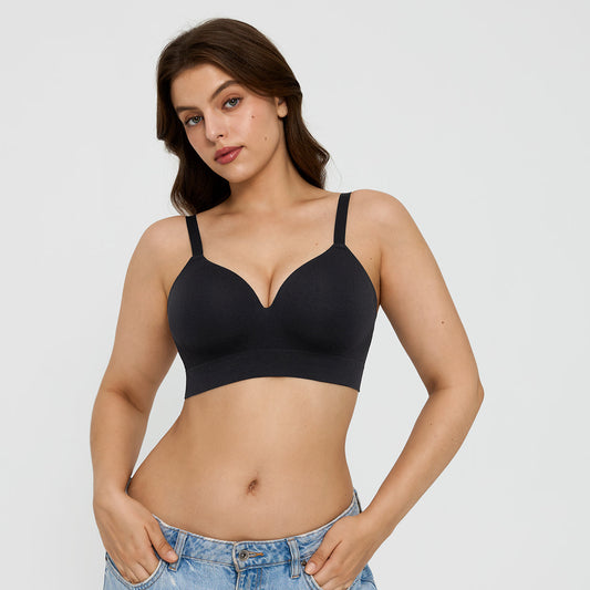 ContourLift™ Wireless Seamless Shaping Push Up Bra - Black