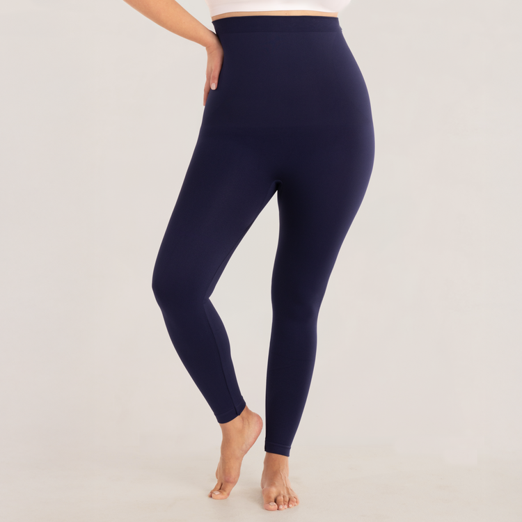 High Waisted Shaping Leggings - Blue