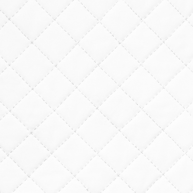 White quilted pattern on a white background