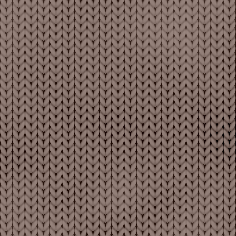 Close-up of a brown knitted fabric texture
