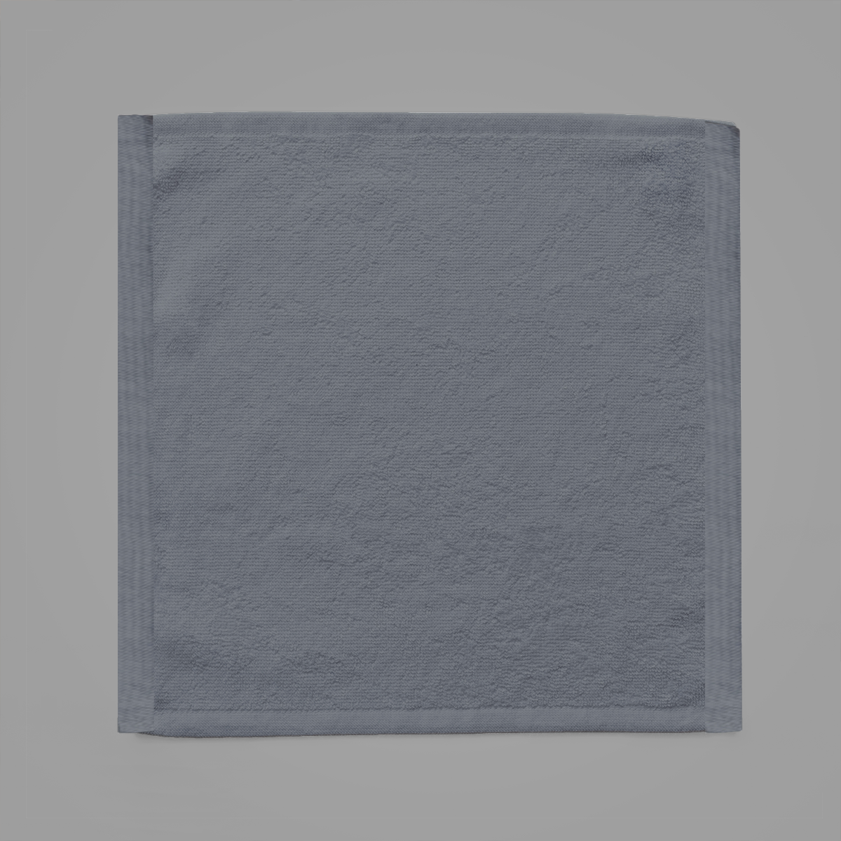 Solid gray napkin on a gray background