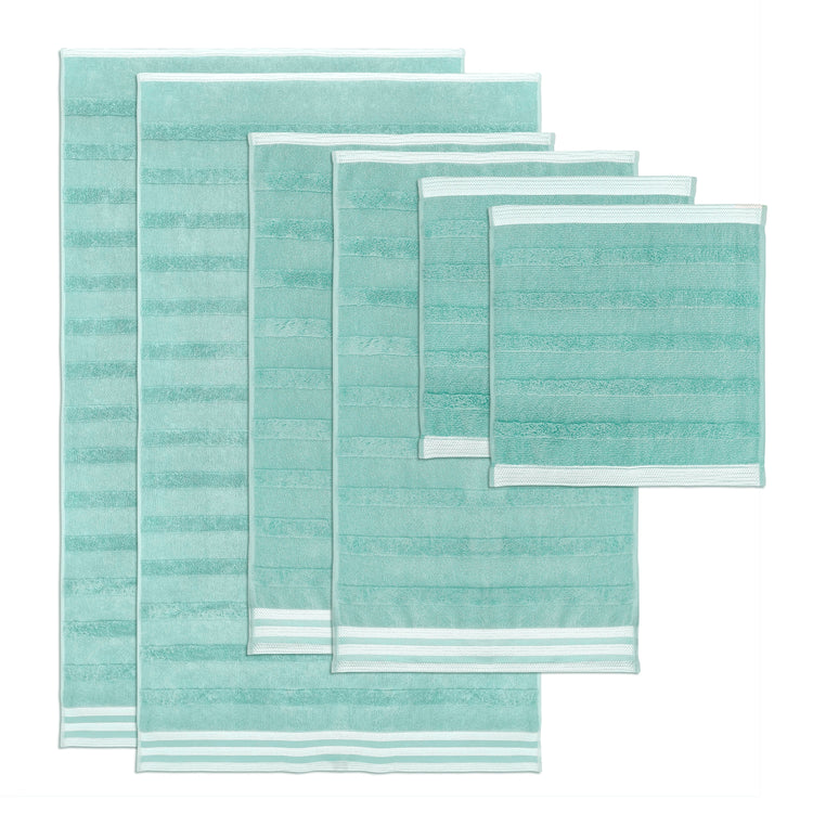 Kathy Ireland 6-Piece Stripe Jacquard Kyoto Towel Set