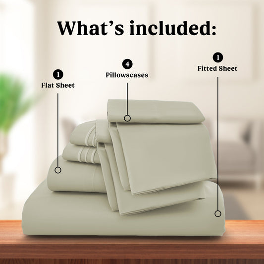 1800 Series Premium Sheets Set - Taupe