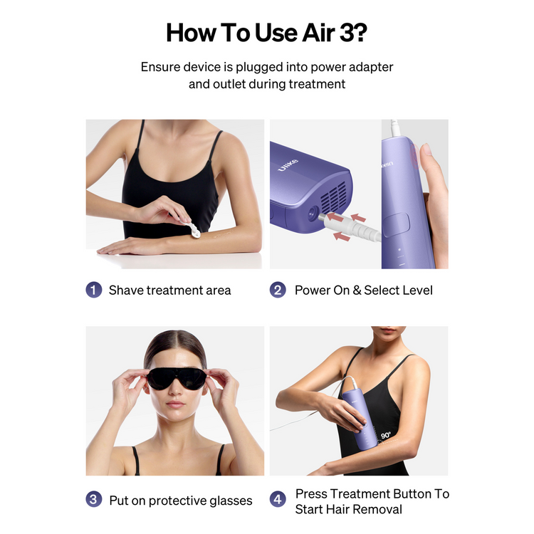 Ulike Air 3 - IPL Hair Removal Device - Purple