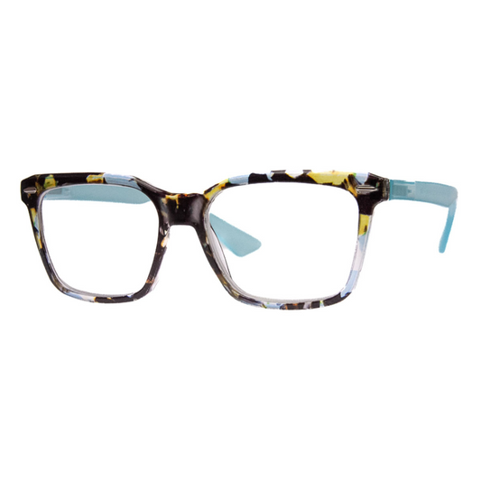 CONTEMPORARY - 2 PACK READERS - TORT+TEAL MULTI