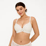 Delicate Embrace Lace Underwire Bra - White