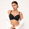 Delicate Embrace Lace Underwire Bra - Black