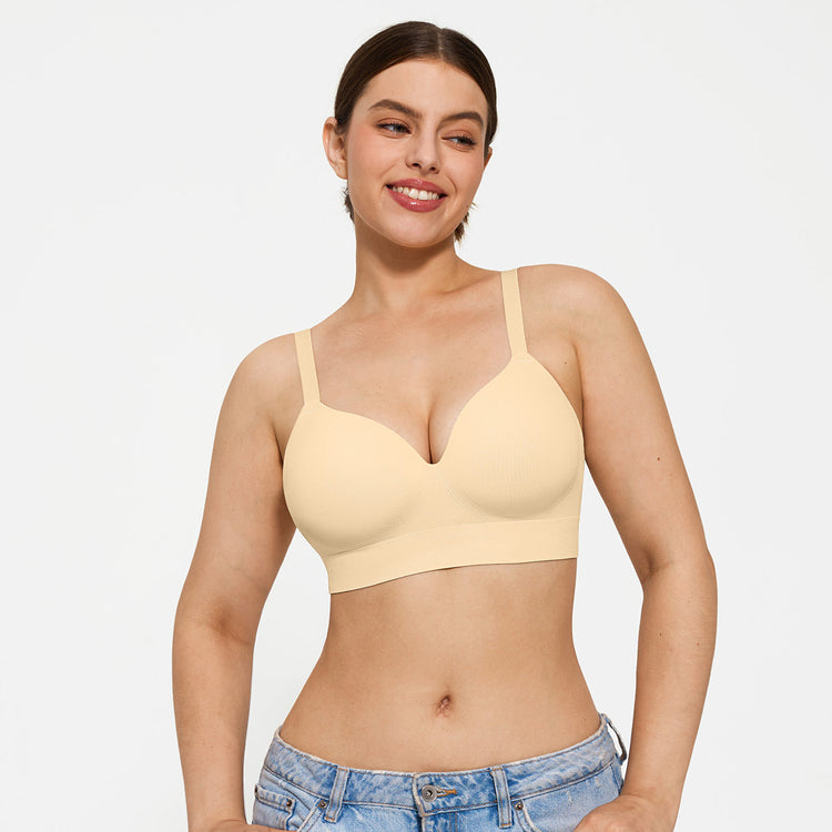 ContourLift™ Wireless Seamless Shaping Push Up Bra - Beige