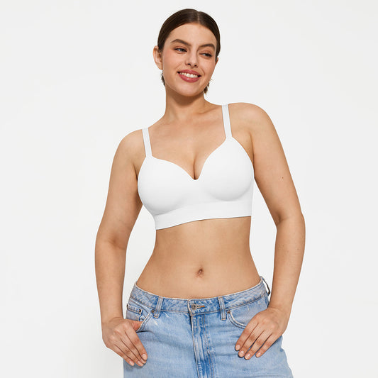 ContourLift™ Wireless Seamless Shaping Push Up Bra - White