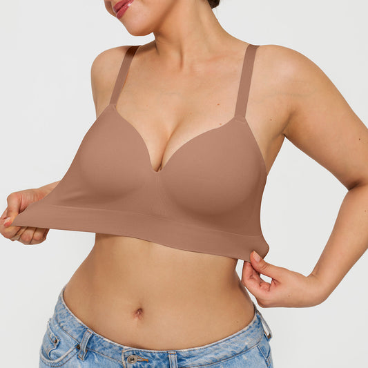 ContourLift™ Wireless Seamless Shaping Push Up Bra - Coffee