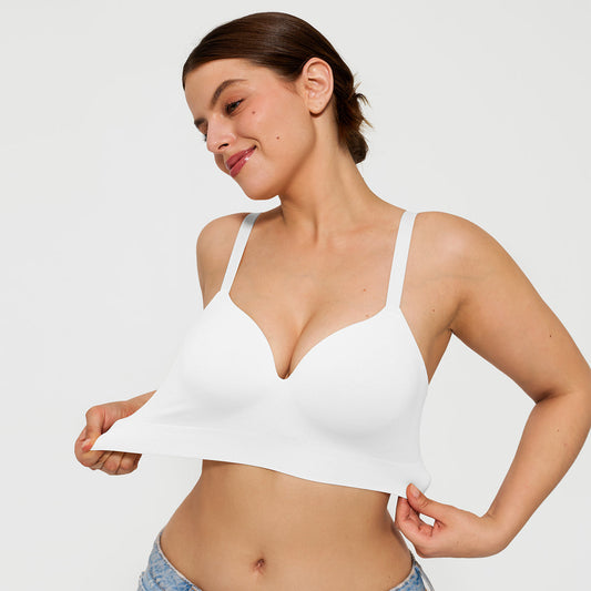 ContourLift™ Wireless Seamless Shaping Push Up Bra - White