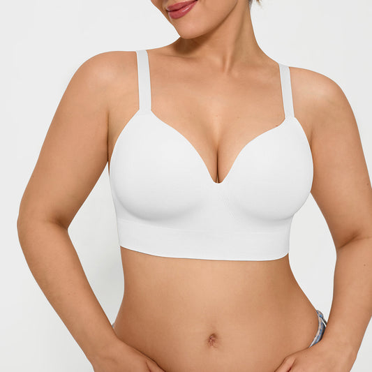 ContourLift™ Wireless Seamless Shaping Push Up Bra - White