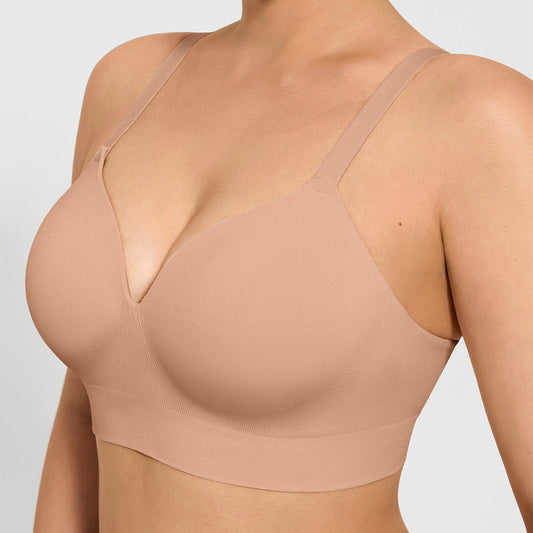 ContourLift™ Wireless Seamless Shaping Push Up Bra - Dark Beige