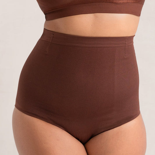 High-Waisted Shaper Panty - Chocolate