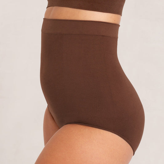 High-Waisted Shaper Panty - Chocolate