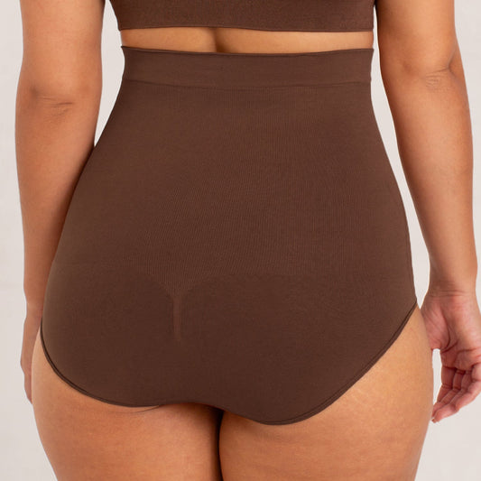 High-Waisted Shaper Panty - Chocolate