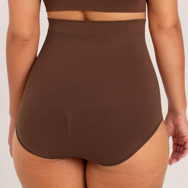 High-Waisted Shaper Panty - Chocolate