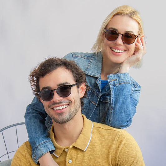 MY TIME - 2 PACK - FULL LENS SUNGLASS READER - BLACK+TORT