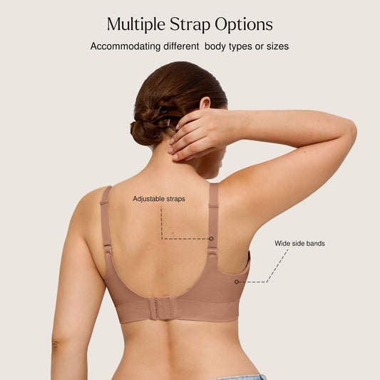 ContourLift™ Wireless Seamless Shaping Push Up Bra - Coffee