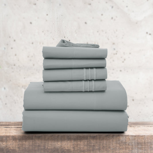 1800 Series Premium Sheets Set - Light Grey