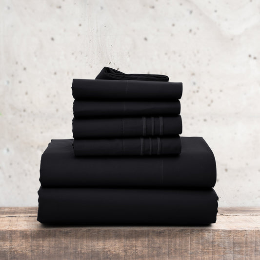 1800 Series Premium Sheets Set - Black
