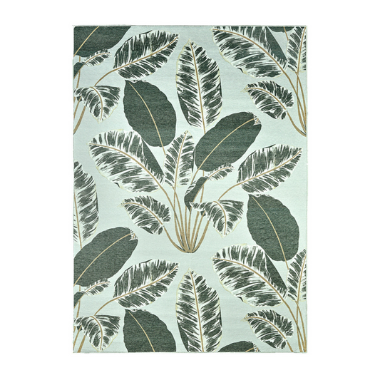 SPECIAL OFFER Hojas Cubanas Mint Washable Rug