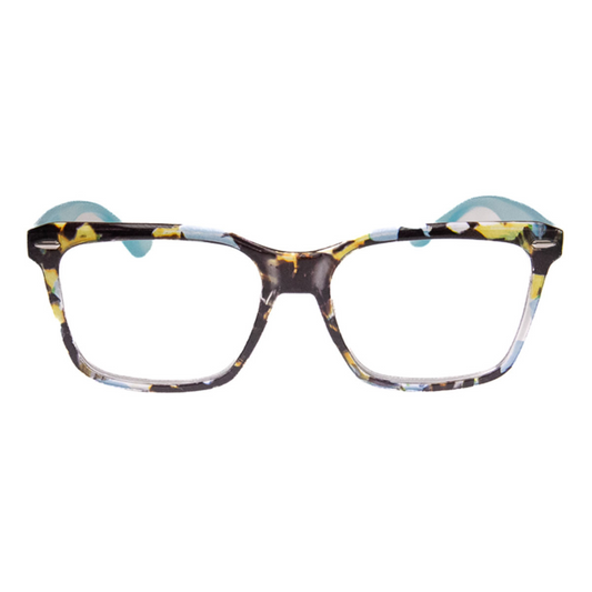 CONTEMPORARY - 2 PACK READERS - TORT+TEAL MULTI
