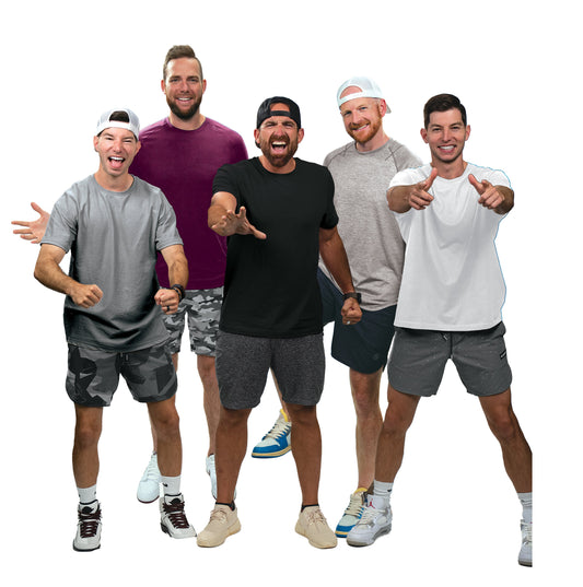 Box of 'Sticky Tic Tac Toe' game by Dude Perfect with four people on the cover.