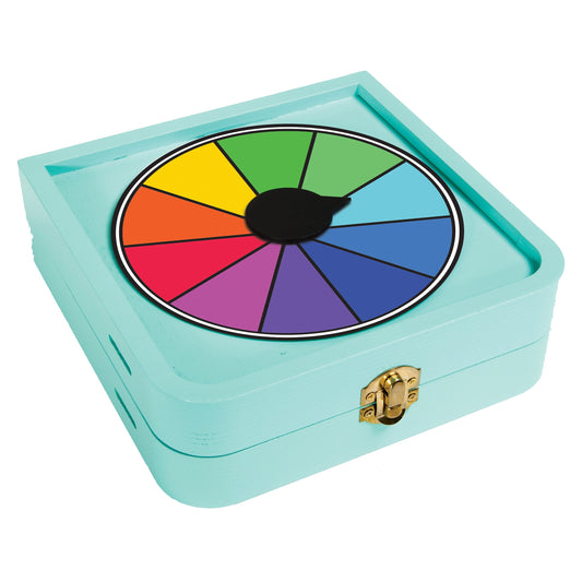 Box of 'Sling Puck' game by Dude Perfect with colorful design and text.