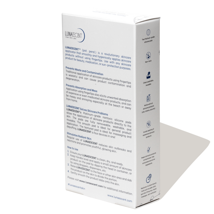 LUNAESCENT Touch-Free Skincare Applicator with Spatula