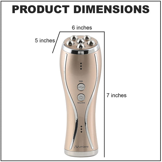 Beauty device and gel primer on a white background