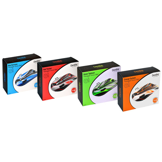 Four colorful snowboard bags with 'NO-RACE' branding on a white background