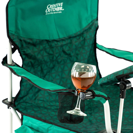 iChair Folding Wine Chair with Adjustable Table - Forest Diamond