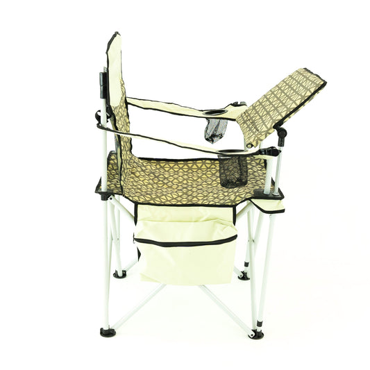 iChair Folding Wine Chair with Adjustable Table - Earth Diamond