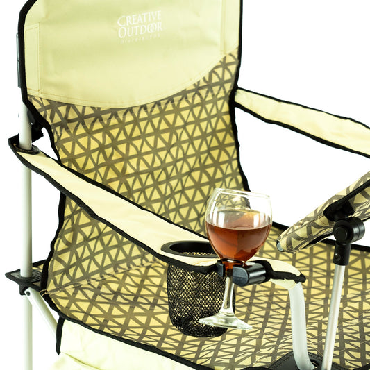 iChair Folding Wine Chair with Adjustable Table - Earth Diamond