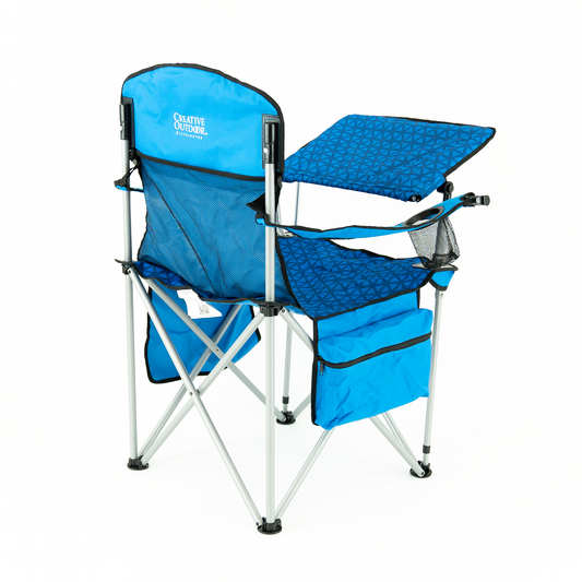 iChair Folding Wine Chair with Adjustable Table - Ocean Diamond