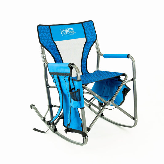 SPECIAL OFFER Folding Rocking Chair with Ice Box Cooler - Ocean Diamond