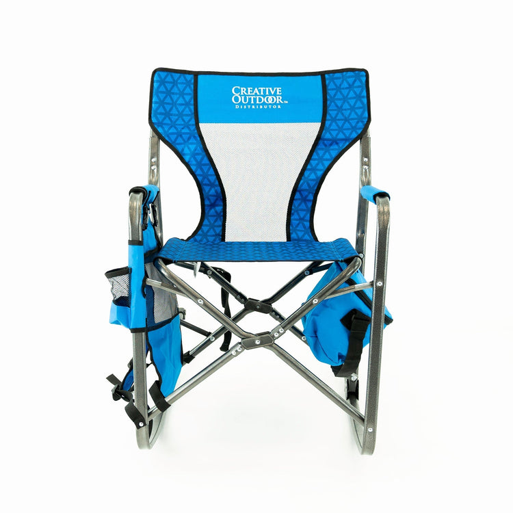 SPECIAL OFFER Folding Rocking Chair with Ice Box Cooler - Ocean Diamond