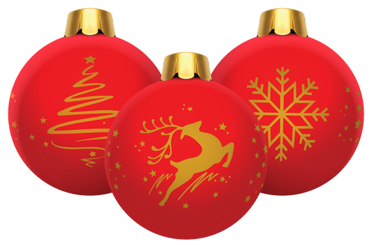 32” Inflatable Holiday Ornaments – Assorted 3 Pack