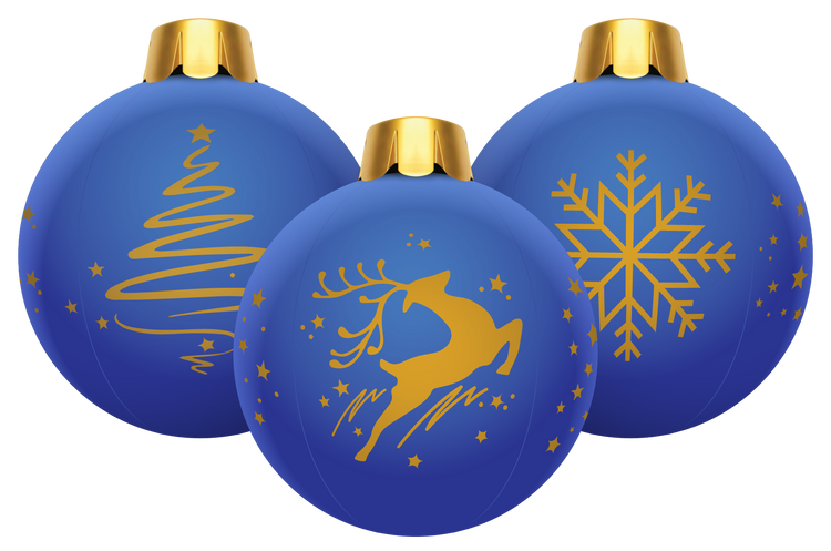 32” Inflatable Holiday Ornaments – Assorted 3 Pack