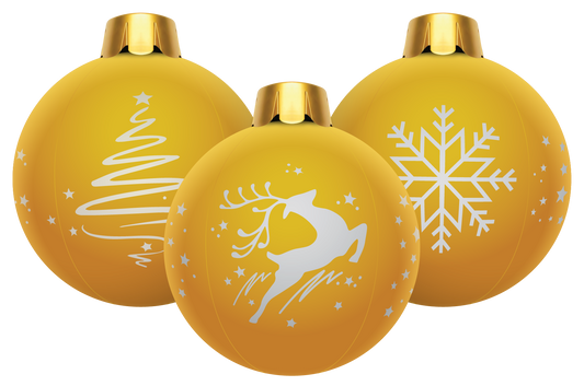 32” Inflatable Holiday Ornaments – Assorted 3 Pack