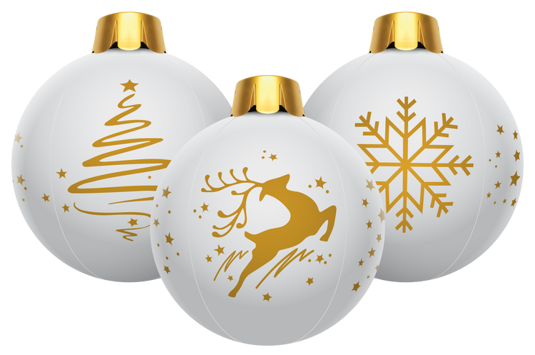 32” Inflatable Holiday Ornaments – Assorted 3 Pack