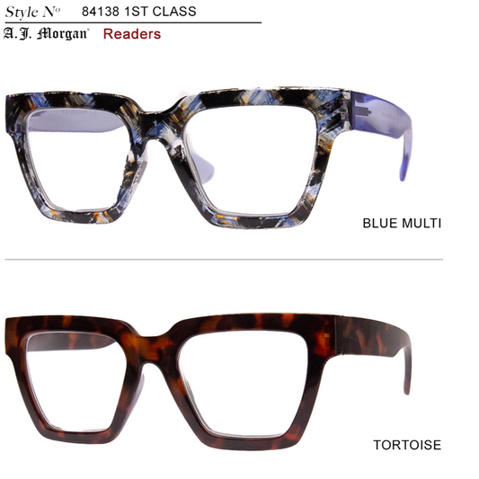 1ST CLASS - 2 PACK READERS - BLUE+TORT