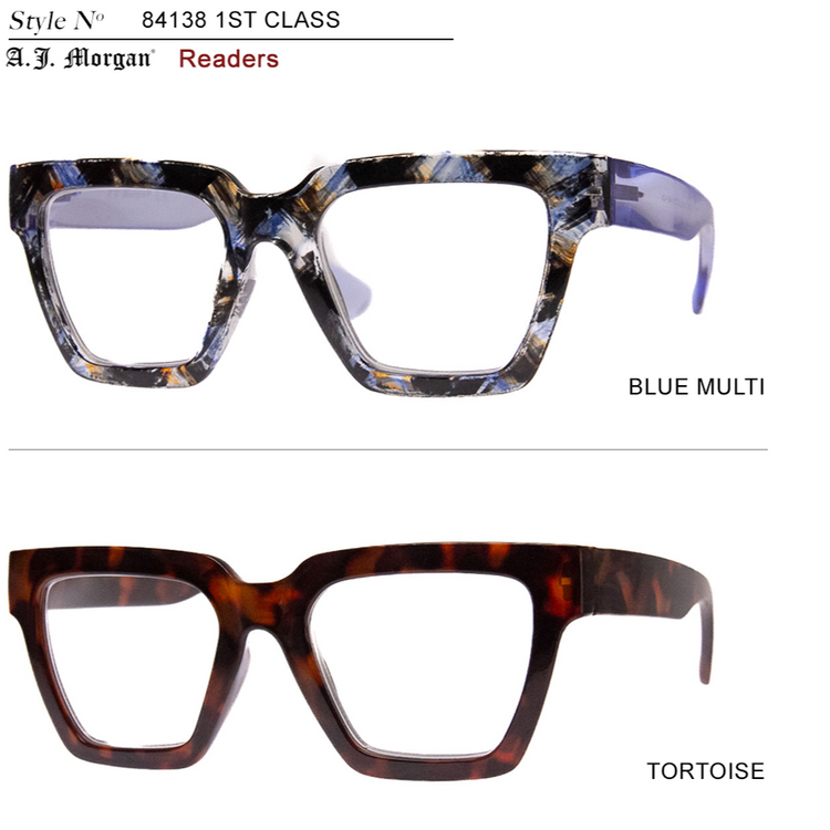 1ST CLASS - 2 PACK READERS - BLUE+TORT